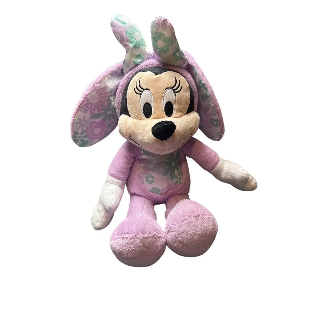 Disney Minnie Mouse Easter‎ Bunny Plush Pink With Decorated Eggs (2+) NWT Cute